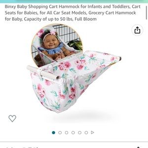 Shopping cart hammock for baby